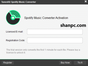 TunesKit Spotify Music Converter 3.1.0 Crack & License Key Free 2024