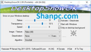 DesktopSnowOK 6.26 Crack Plus Free Download {Latest}