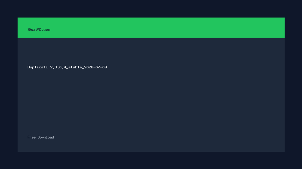 Duplicati 2.3.0.4_stable_2026-07-09