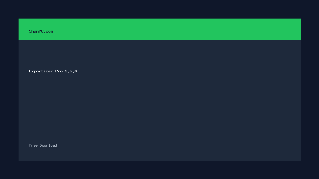Exportizer Pro 2.5.0